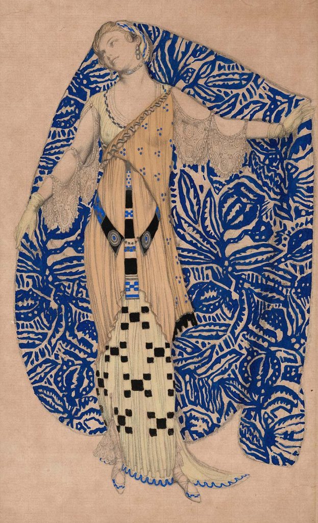Leon Bakst Dione Modern Bir Kostüm Üzerine Fantezi