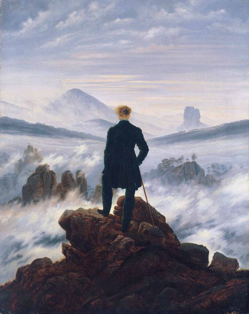 Caspar David Friedrich Bulutların Üzerinde Yürüyüş