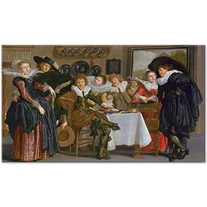 Dirck Hals Mutlu Aile
