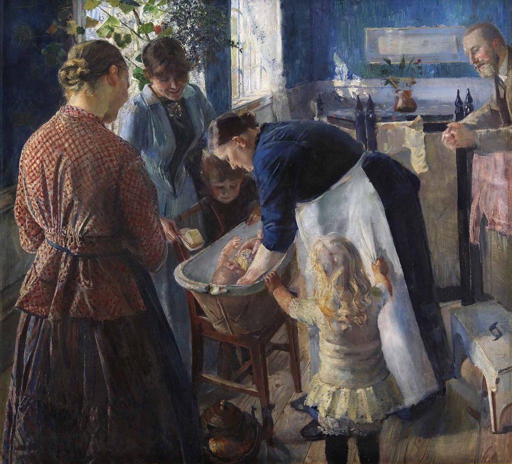 Christian Krohg İlk Banyo