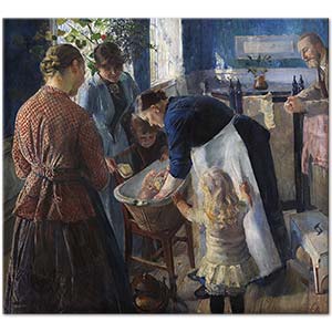 Christian Krohg İlk Banyo
