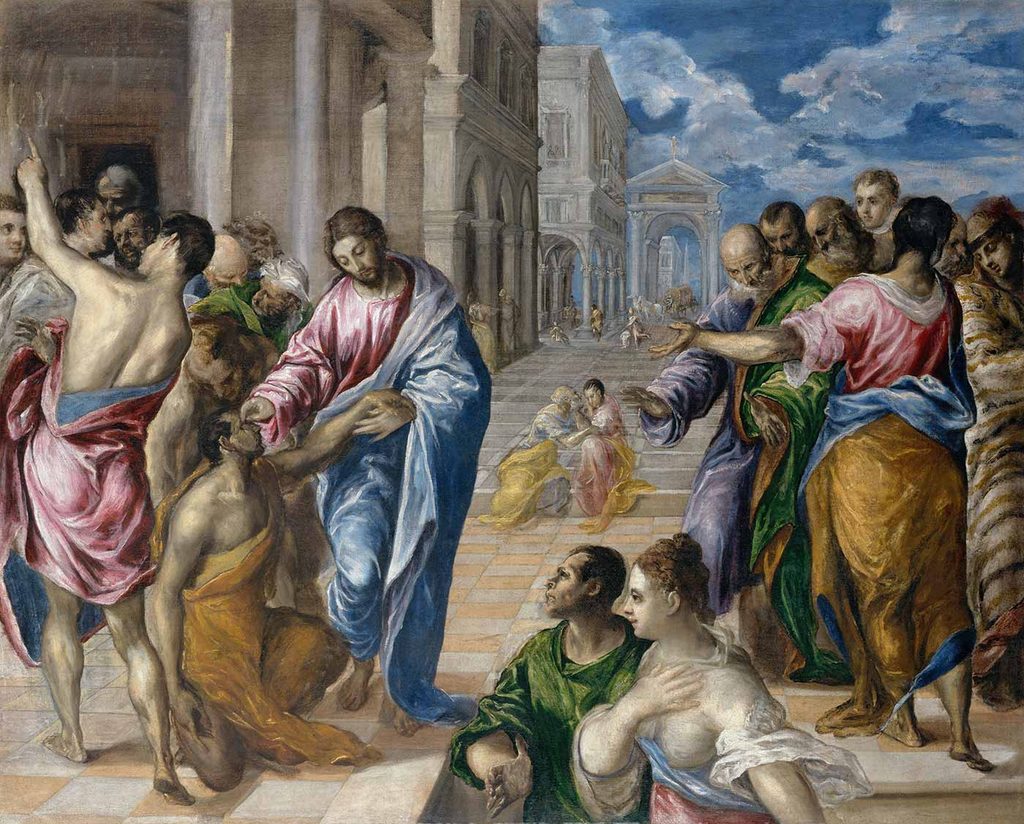 El Greco İsa Kör Adamı İyileştirirken