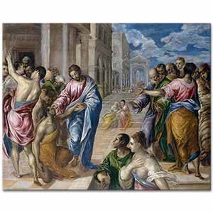 El Greco İsa Kör Adamı İyileştirirken