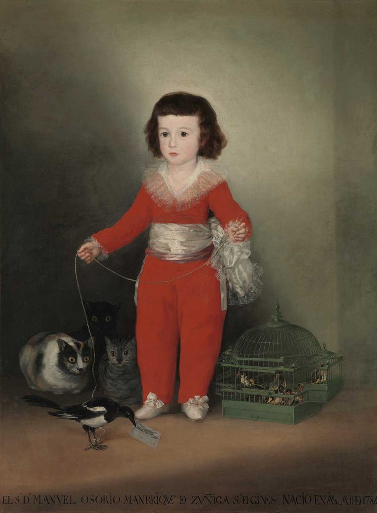 Francisco de Goya Kırmızı Elbiseli Çocuk