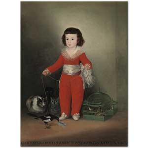 Francisco de Goya Kırmızı Elbiseli Çocuk