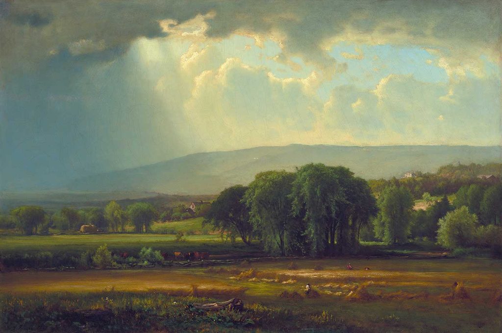 George Inness Delaware Vadisinde Hasat Sahnesi