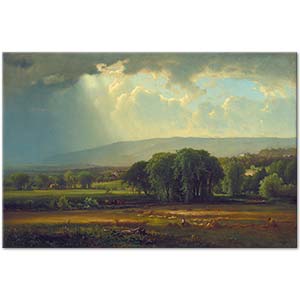 George Inness Delaware Vadisinde Hasat Sahnesi