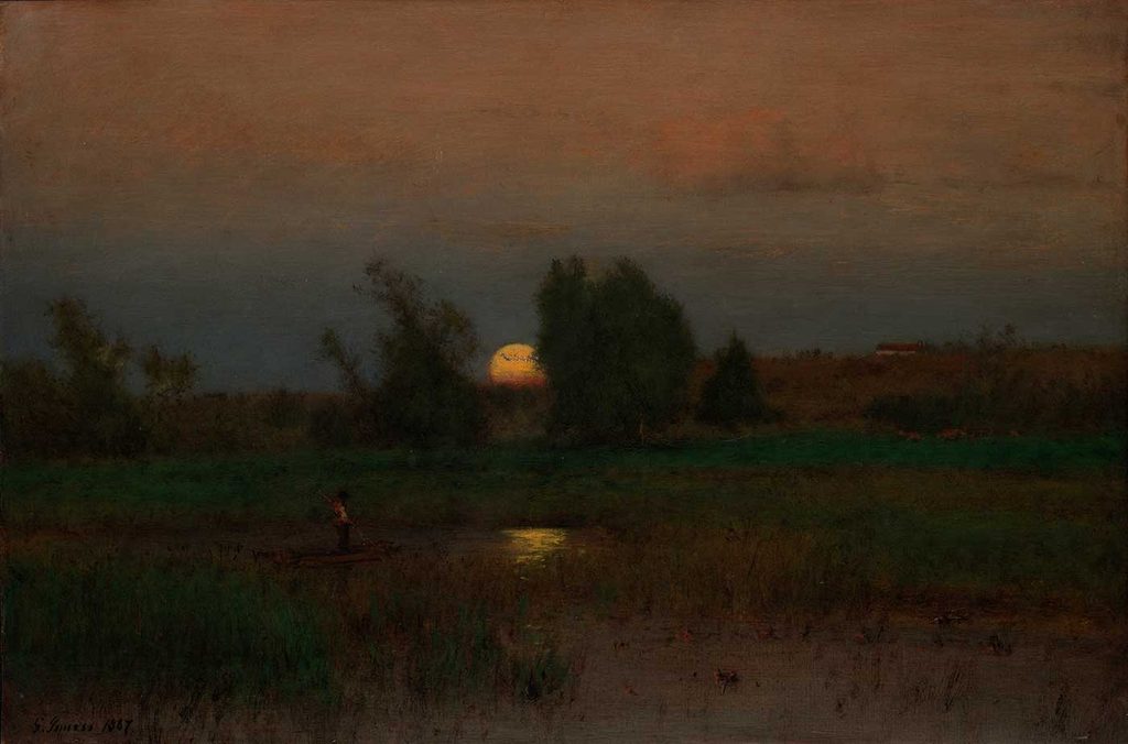 George Inness Ayın Doğuşu