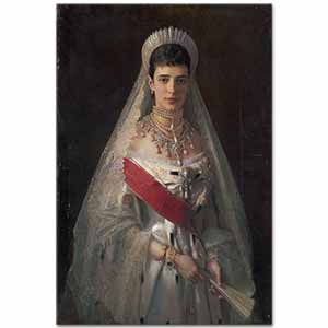 Ivan Nikolaevich Kramskoy Maria Feodorovna'nın Portresi