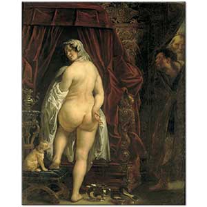 Jacob Jordaens Lydia Kralı Candaules Karısını Gösterirken