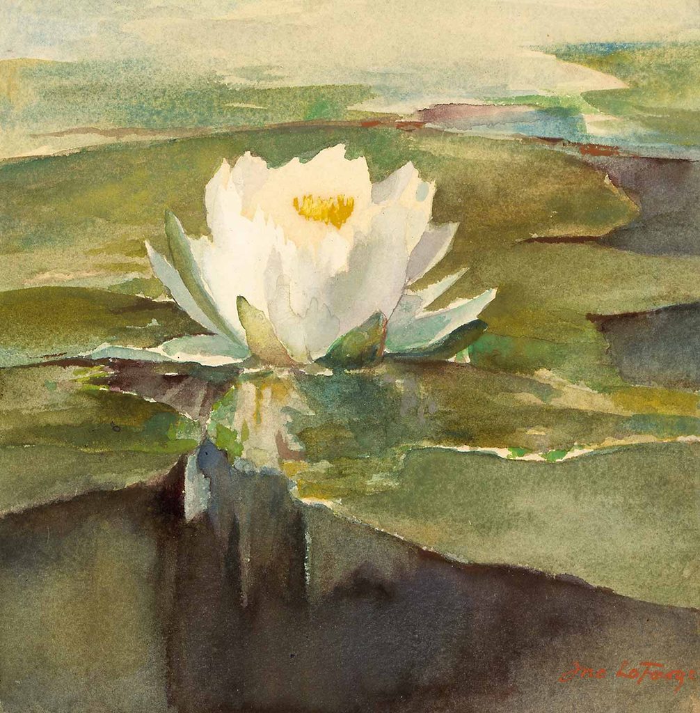 John La Farge Gün Işığında Nilüfer