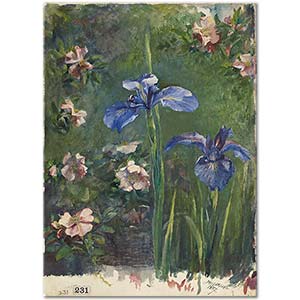 John La Farge Yabani Güller ve Süsenler