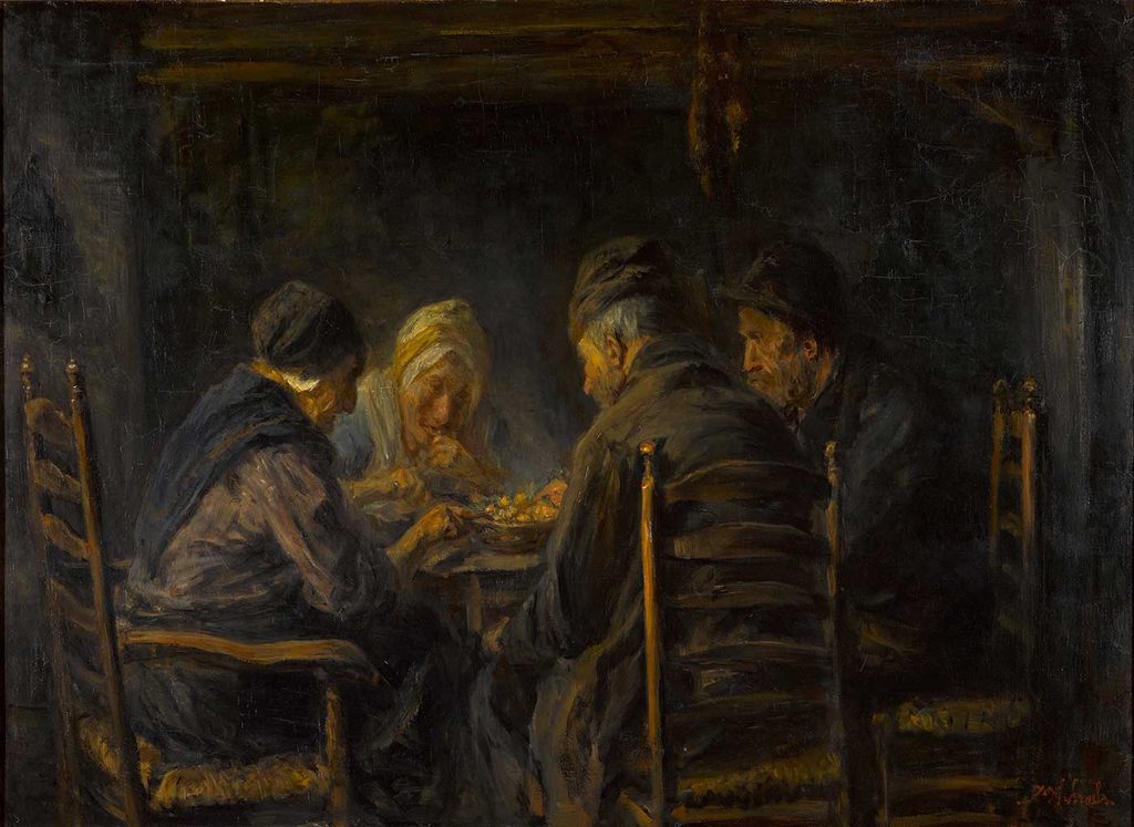 Jozef Israels Patates Yiyenler