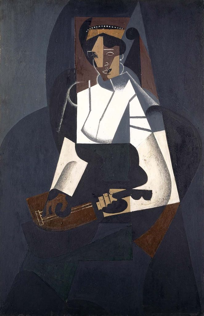 Juan Gris Mandolinli Kadın