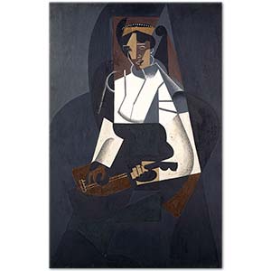Juan Gris Mandolinli Kadın