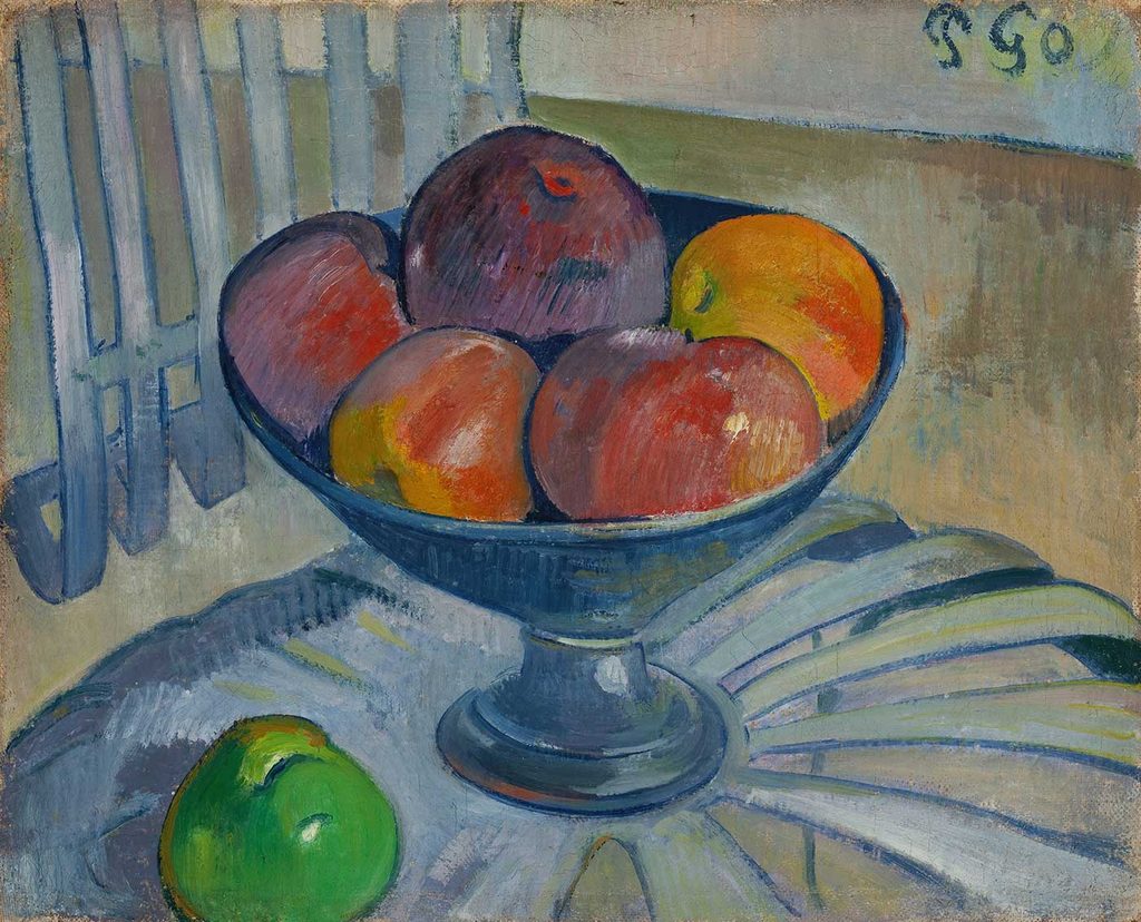 Paul Gauguin Bahçe Sandalyesinde Meyve Tabağı