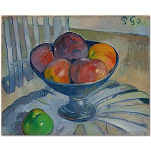 Paul Gauguin Bahçe Sandalyesinde Meyve Tabağı
