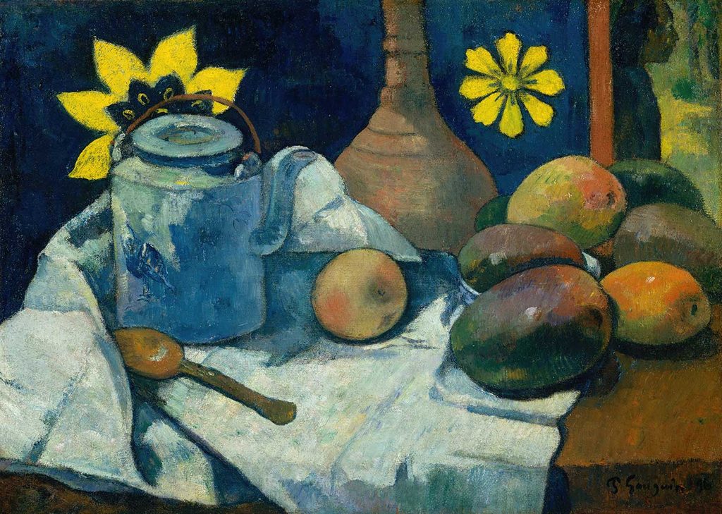 Paul Gauguin Çaydanlık ve Meyveli Natürmort
