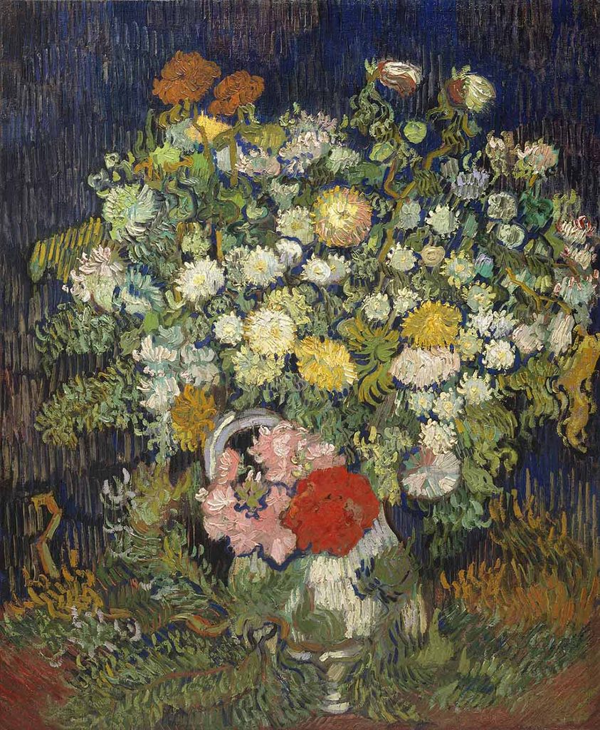 Vincent van Gogh Vazoda Çiçek Buketi