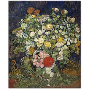 Vincent van Gogh Vazoda Çiçek Buketi