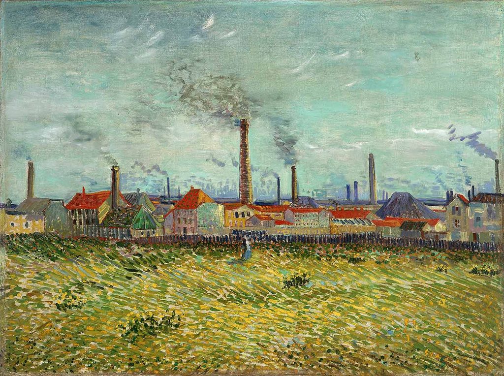 Vincent van Gogh Clichy'deki Fabrikalar