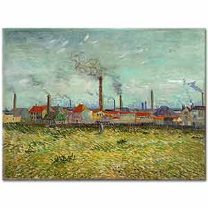 Vincent van Gogh Clichy'deki Fabrikalar