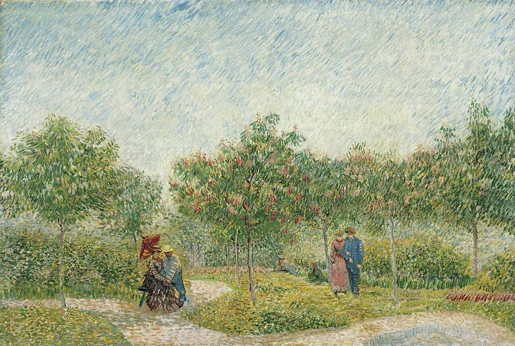 Vincent van Gogh Montmartre Parkında Sevgililer