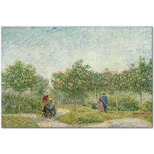 Vincent van Gogh Montmartre Parkında Sevgililer