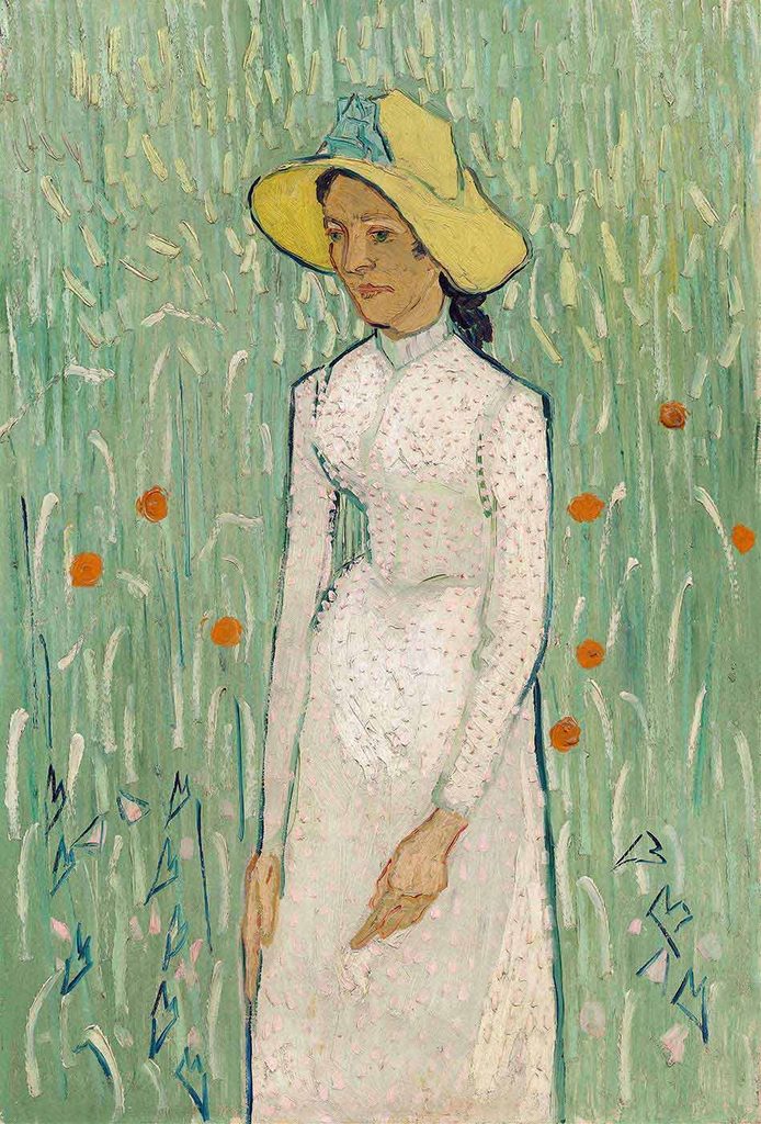 Vincent van Gogh Beyaz Elbiseli Kız