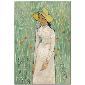 Vincent van Gogh Beyaz Elbiseli Kız