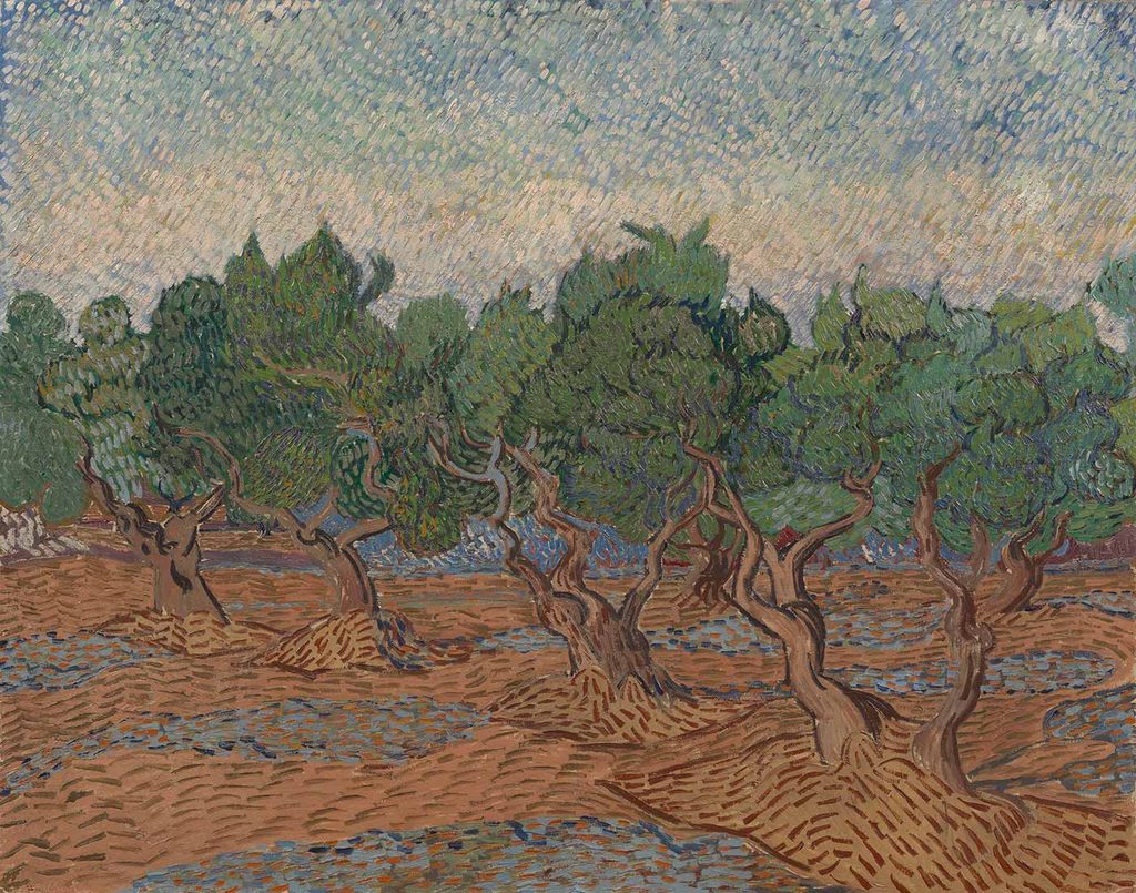 Vincent van Gogh Zeytinlikte Ağaçlar