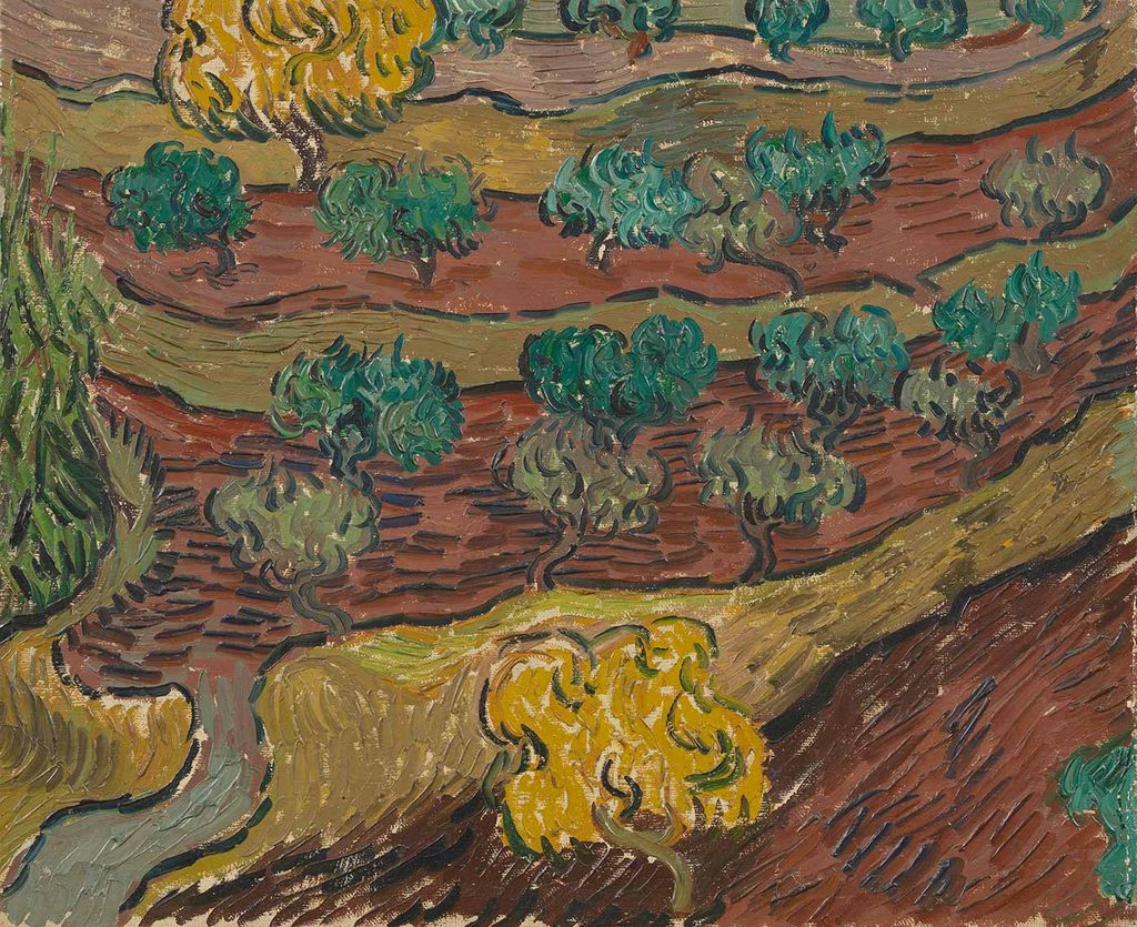 Vincent van Gogh Yamaçtaki Zeytin Ağaçları