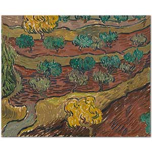 Vincent van Gogh Yamaçtaki Zeytin Ağaçları