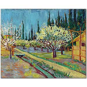 Vincent van Gogh Selvilerle Çevrili Meyve Bahçesi