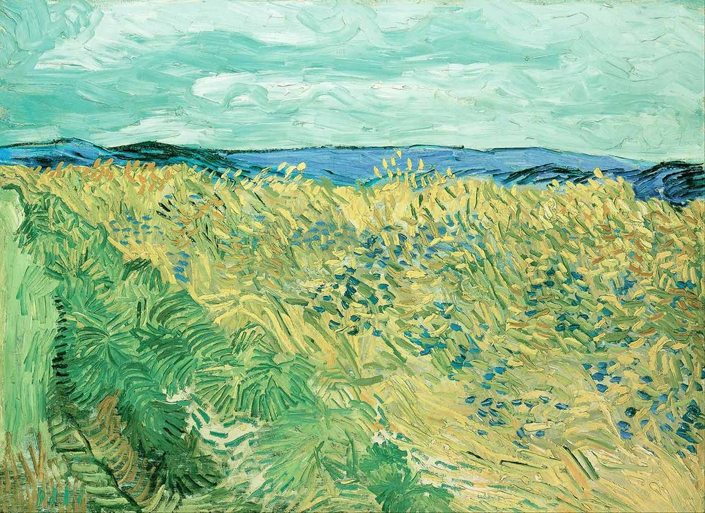 Vincent van Gogh Buğday Tarlasında Peygamber Çiçekleri