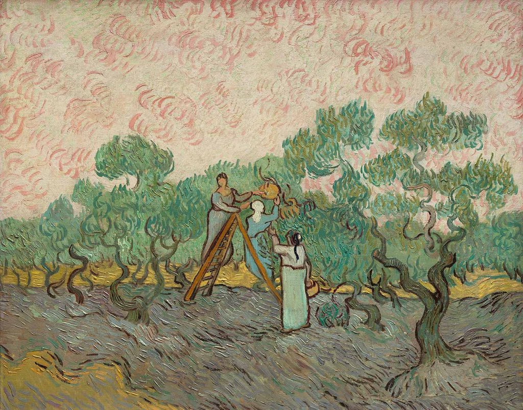 Vincent van Gogh Zeytin Toplayan Kadınlar