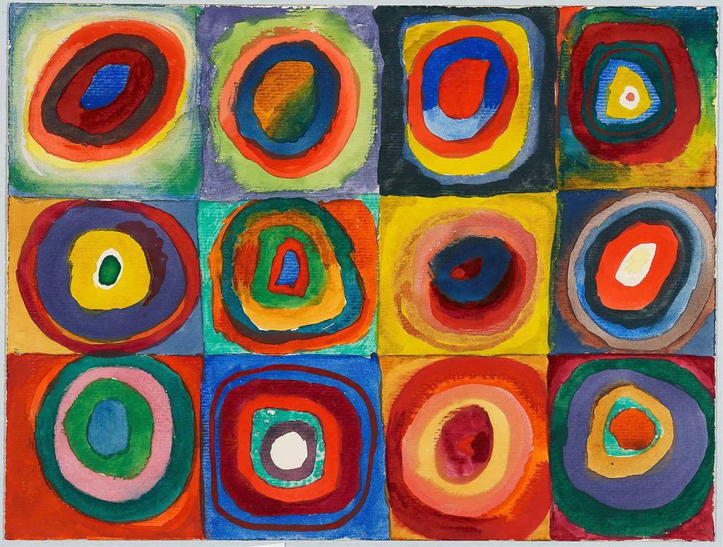 Wassily Kandinsky Eş Merkezli Daireli Kareler