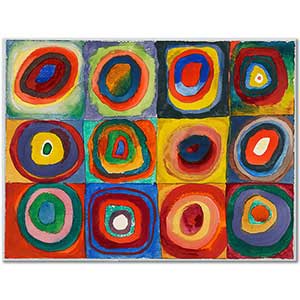 Wassily Kandinsky Eş Merkezli Daireli Kareler