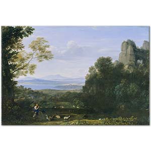 Claude Lorrain Apollo ve Merkür ile Manzara