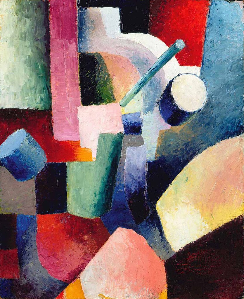 August Macke Formların Renkli Kompozisyonu