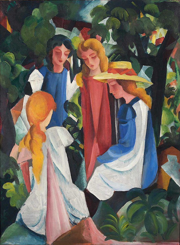 August Macke Dört Kız