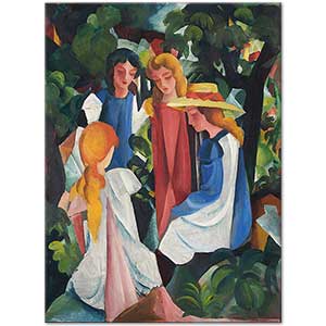 August Macke Dört Kız