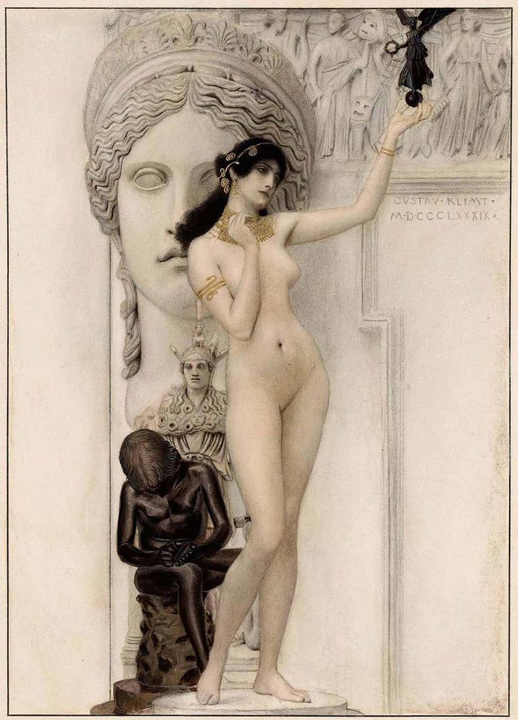 Gustav Klimt Heykel Alegorisi