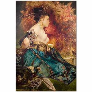 Hans Makart Japon Kadın