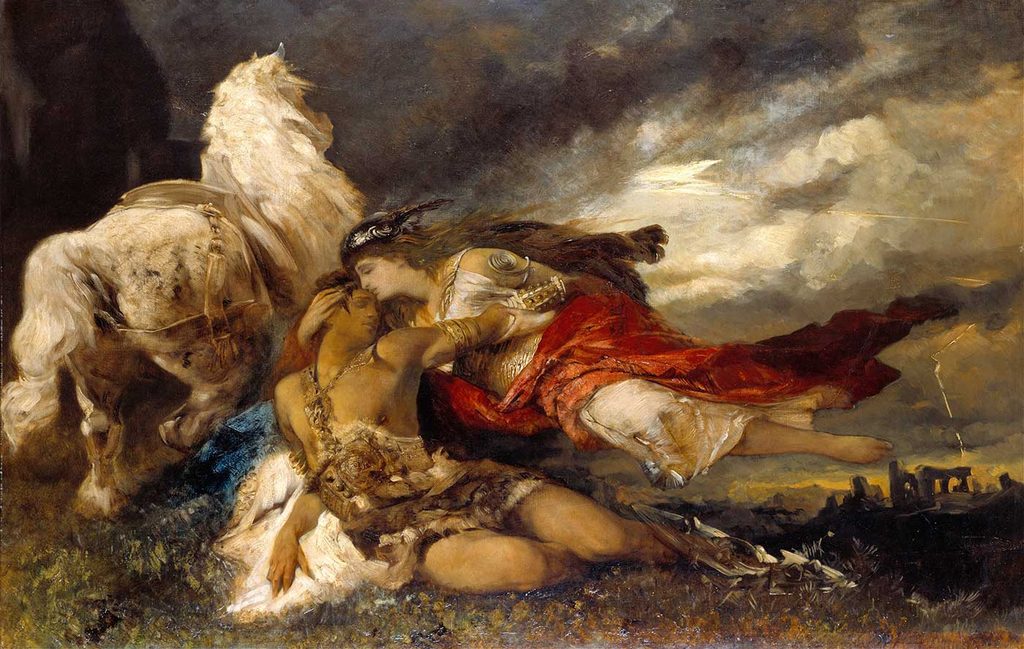 Hans Makart Valkyrie ve Ölen Bir Kahraman