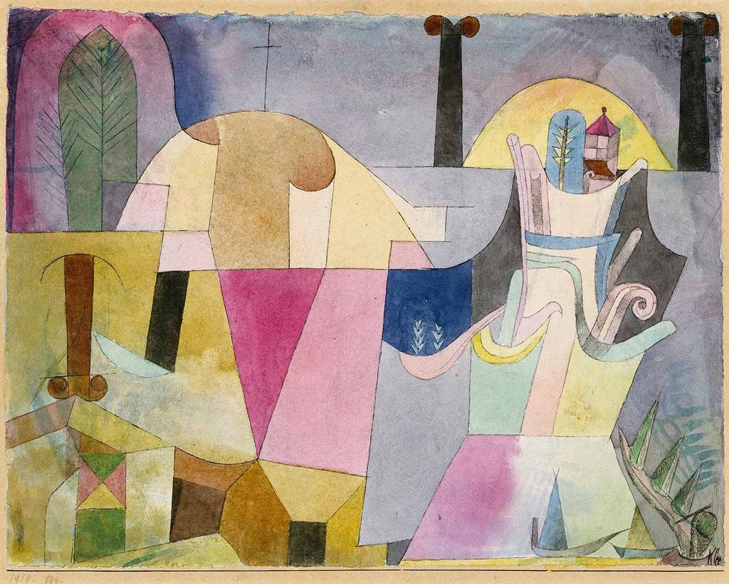 Paul Klee Siyah Sütunlar İle Manzara