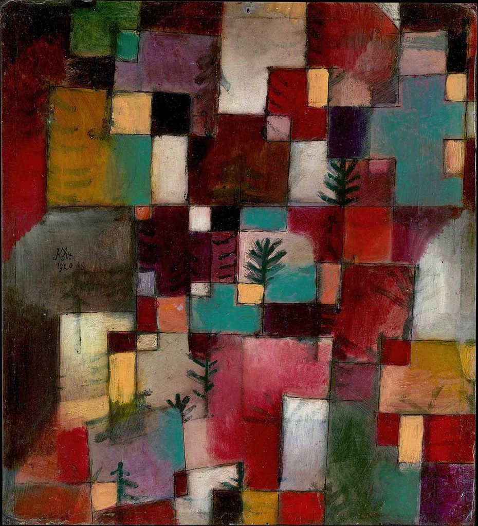Paul Klee Kırmızı Yeşil ve Mor Sarı Ritimleri