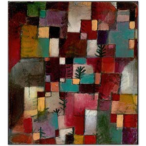 Paul Klee Kırmızı Yeşil ve Mor Sarı Ritimleri